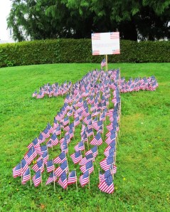 286 flags to honor the Washingtonians who died in the Irag War