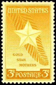 Gold Star Mothers stamp, a commemorative issue in 1948