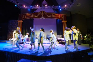 Mistress Lewis and children sing and dance at the orphanage in 1850 to "With A Little Bit of Faith"