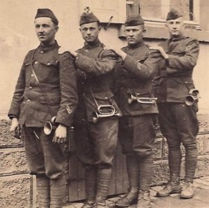 Leo-Foster (right)-WWI-Buglers-copy